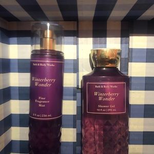 Bath and Body Works Winterberry Wonder set